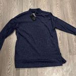 Fred David NWT Women’s Medium Blue  Blue Button Sleeve Sweater Photo 0