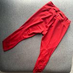 Athleta  Aura Sonar Capri Leggings Scorched Chilli Red Medium Photo 4