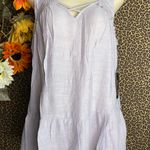 Doe & Rae ✅3/$30✅NWT Grey Embroidered Sleeveless Ruffle Tank Top | MEDIUM | Photo 0