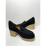 Marc Fisher Marc Fisher Lina Platform Loafer 8.5 Suede Penny Light Black Slip On Shoes Photo 3