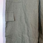 A.Peach  Cargo Linen Blend Olive Green Pants Size Small NWT #0617-OC Photo 3