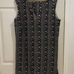 Roots Canada Black and White Woven Gauze Dress Size Small (oversized) Photo 0