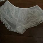 Linea Donatella White Lace Cotton Mesh Bridal Pajama Lingerie Set Sz. S Photo 5