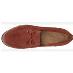 Vionic  Finley Suede Loafer Syrah Size 9.5 M Red Slip On Bow Preppy Photo 1