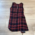 Alexander McQueen  Red Plaid Mini Dress Asymmetrical Tie Drape Size 2 US/38 IT Photo 5