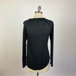 Rebecca Taylor  Black Linen Braided Top Photo 4