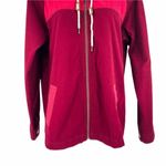 Anthropologie 2/$30 Dravus Colorblock Red Full Zip Hooded Long Sleeve Jacket Women's Medium Photo 5