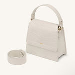 JW Pei  FAE Top Handle Crossbody - Ivory Croc  Photo 0