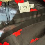 Princess Polly Black Red Floral Skirt Photo 1