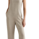NWT Quince 100% European Linen Square Neck Jumpsuit Beige Size M Tan Size M Photo 0