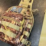 Shoulder Bag Army Style Camo Gold Photo 1