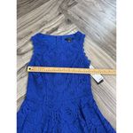 City Studio Juniors Lace Trim Mini Fit & Flare Dress Size 1 Bright Royal Blue Photo 6