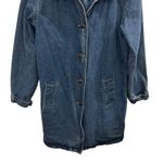 Denim & Co Jean Jacket Size Large Barncoat Chore Women’s Blue Mid Length Photo 2