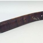 Black & Two Tone Silver & Gold Faux Croc Leather Western Belt Size M Cowgirl Photo 6