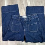 ZARA  wide leg crop high waisted jeans size 6 Photo 5