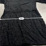 Ashley Stewart ‎ Black Allover Lace Cold Shoulder Bell Sleeve Knee Length Dress Photo 8