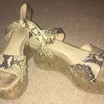 Ash Snakeskin Platform Wedge Photo 0