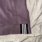 Adidas  Logo Quarter Zip NWT - Size Small - Purple/Stripe Accents Photo 2