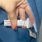 Madewell NWT  Blue Pinstripe Square-Neck Top Size Small Photo 6