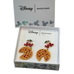 NIB Disney x Baublebar Cherry Pie Earrings Mickey Mouse Hidden Gems 2024 Fall Silver Photo 11