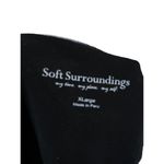 Soft Surroundings  Go Lively Seamed Tee Long Sleeve Modal Knit Top Shirt Black XL Photo 2