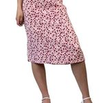 Christopher & Banks Vintage 90s Pink Reversible Floral Skirt Photo 0