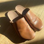 Earth Amazing vintage y2k light brown leather chunky wooden clogs 🍂 Photo 0