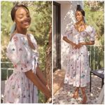 Hill House 💕💕 The Ophelia Midi Dress ~ Sea Creatures Lavender Medium Photo 4