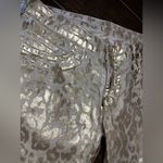 Robin’s Jeans gold on gold Animal print jeans sz 30 Photo 2