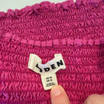 Boden Women’s 100% Linen Bright Pink Spaghetti Strap Crop Top Size undefined Photo 3