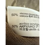 ZARA  Women's Beige Tan Metallic Long Sleeve Crew Neck Pullover Sweater Top Sz S Photo 3