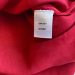 J.Jill 100% Silk Red Button Down Top Size S Photo 7
