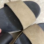 Sorel Wedge Espadrille Platform Sandals Women Size 8 Black Tan Slingback Photo 5