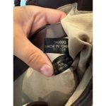 Etienne Aigner  Straw Tote Bag Brown Leather Trim Shoulder Purse Preppy Coastal Photo 9