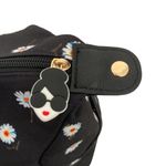 Alice + Olivia Daisy Print Black Tote Bag Photo 3