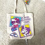 Hello Kitty  Cream Tote Bag with Pink and Purple Accents Photo 2