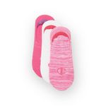 Champion new 𖠌 3 Pack Performance Invisible Liner Socks 𖠌 Pink White Space Dye Photo 10