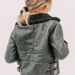 Lane 201 Black Fur Lined Jacket Size L Photo 2