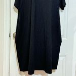 Reformation NWOT Jeans Womens Short Sleeve Crew Neck Ribbed Shirt Dress Black 3X Photo 2