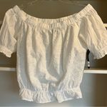 Wrangler NEW WOMEN'S CROP PEASANT BLOUSE SHIRT WHITE SMALL Photo 8