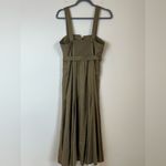 La Ligne $425 Button Down Midi Desi Dress Belted Sz 8 Green Photo 9