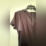 Black ruffle dress with zipper back Size M Photo 2