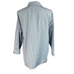 Alfred Dunner  SZ 18 Top Striped Rhinestones Butterflies Button-Up 3/4 Sleeve New Photo 4