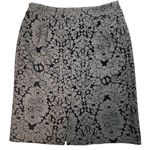 Evan Picone Evan-Picone Women's Black and Tan Knee Length Pencil Skirt Size 6 Business Photo 1