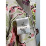 LUXE by Carmen Marc Valvo Sleeveless Floral Midi Dress Green Size 12 Photo 3