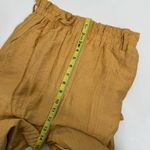 Lulus  Weekend Date Mustard Yellow Cropped Paperbag Waist Pants Size Small Photo 11