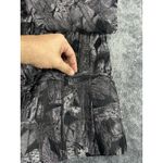 Tanjay Black & Silver Metallic Floral Textured Zip Photo 5