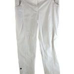 Womens White Cotton Blend Cargo Pants M/10 (Chico's Size 1.5) Photo 0