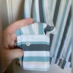 Mango MNG White Multicolor Striped Button Down Cuffed Long Sleeve Blouse #MBG Photo 7