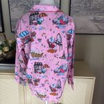 PRINTFRESH Pink Persian Poodles Long Printed Pajama Top Size Small Photo 4